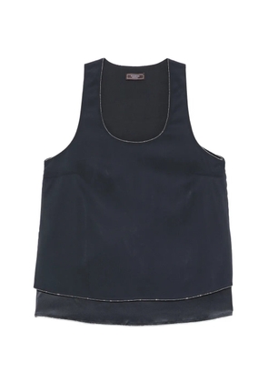 Peserico bead-trim blouse - Blue