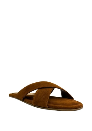 GIABORGHINI Hina crossover-strap sandals - Brown