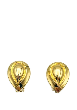 Christian Dior Pre-Owned 1980s teardrop earrings - Gold