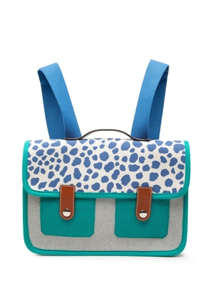 Hermès Pre-Owned 2020-2026 Toile and Barenia Animaux Pixel backpack - White