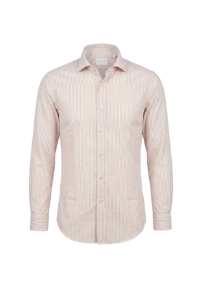 Xacus striped long-sleeve shirt - Pink