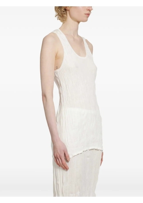 TOTEME crinkled tank top - White