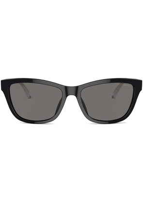 Emporio Armani geometric-frame sunglasses - Black