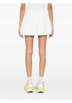 DUNST bubble-hem mini skirt - White