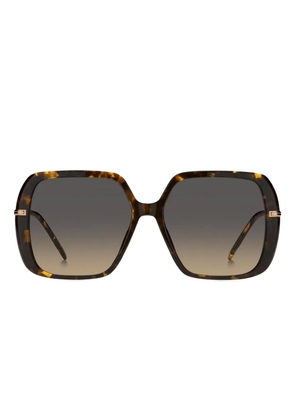 BOSS tortoiseshell geometric sunglasses - Brown