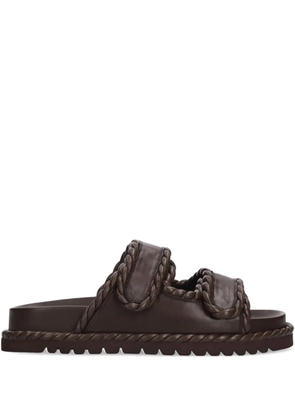 Bibi Lou Lama braided leather sandals - Brown