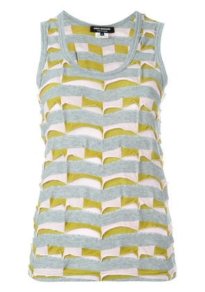 Junya Watanabe patchwork tank top - Grey