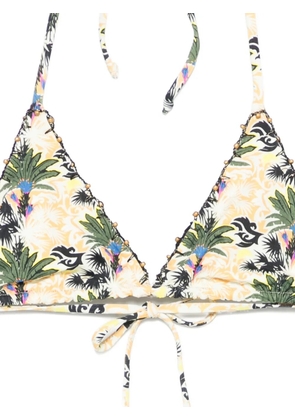 Anjuna Melissa printed reversible crochet-trim bikini - Neutrals