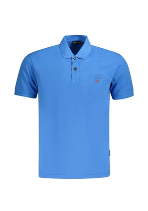 Napapijri logo-print short-sleeve polo shirt - Blue