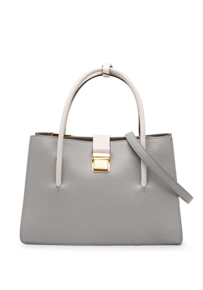 Miu Miu Pre-Owned 2010-2026 Bicolor Madras Goatskin satchel - Grey