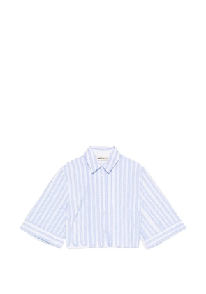 MTL STUDIO Corto striped shirt - Blue