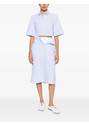 MTL STUDIO Corto striped shirt - Blue