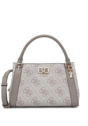GUESS USA Karnillamonogram-pattern top-handle bag - Neutrals