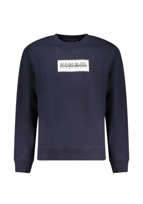 Napapijri Box Logo logo-print sweater - Blue