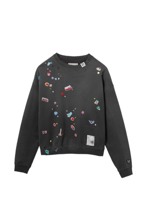 Maison MIHARA YASUHIRO kids sticker-printed sweatshirt - Grey