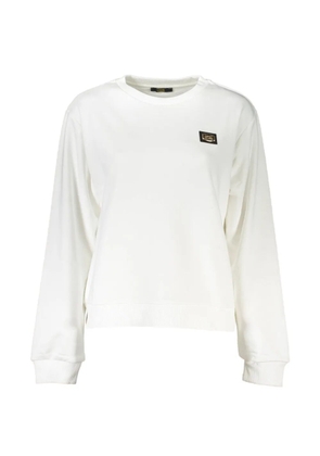 Cavalli Class logo-patch sweatshirt - White