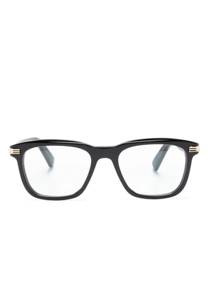 Cartier Eyewear logo-engraved rectangle-frame glasses - Black