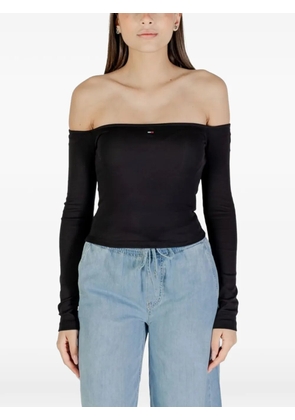 Tommy Jeans Essential boat-neck top - Black