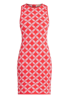 Michael Michael Kors Empire Logo-jacquard sleeveless minidress - Pink