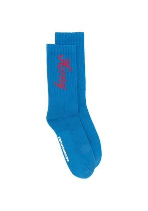 CARNE BOLLENTE logo-print socks - Blue