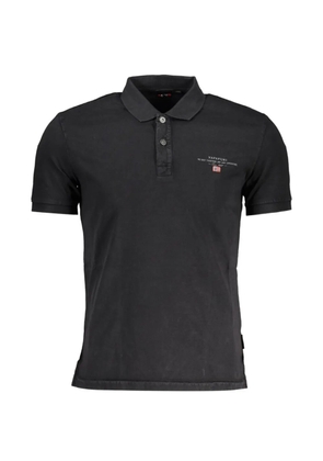Napapijri logo-print polo shirt - Black