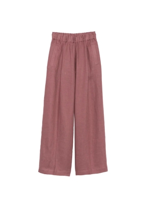 Semicouture elasticated-waist wide-leg trousers - Pink