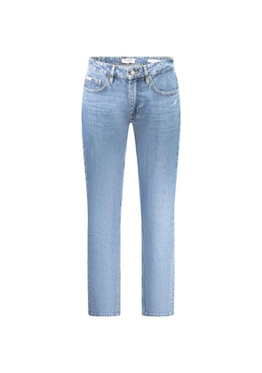 GUESS USA 1981 high-rise distressed-details denim jeans - Blue