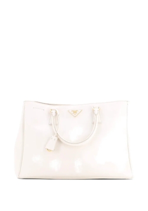 Prada Pre-Owned Double Zip Lux Saffiano Leather XL tote bag - Neutrals