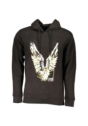 Cavalli Class eagle-print hoodie - Black