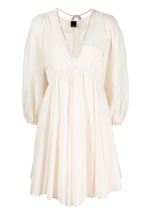 PINKO poplin mini dress - Neutrals