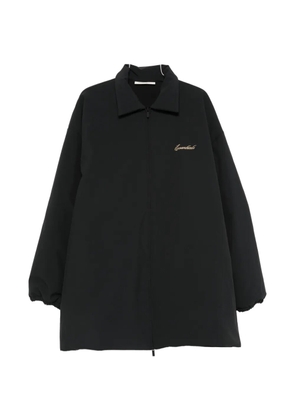 FEAR OF GOD ESSENTIALS logo-embroidered coat - Black
