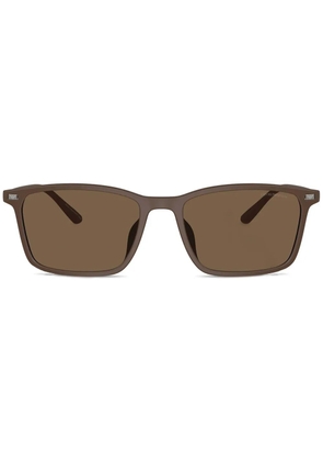 Emporio Armani square-frame sunglasses - Brown