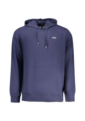 Fila logo-patch hoodie - Blue