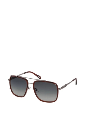 Just Cavalli square-frame double-bridge sunglasses - Brown
