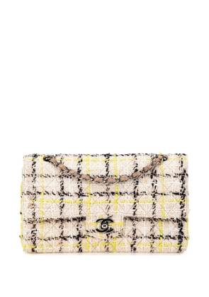 CHANEL Pre-Owned 2004-2005 Medium Classic Tweed Double Flap shoulder bag - Brown