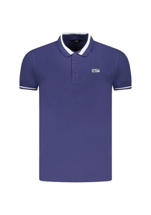 Cavalli Class tipped-trim polo shirt - Blue