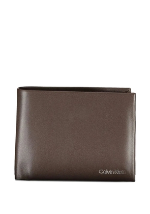 Calvin Klein bi-fold leather wallet - Brown