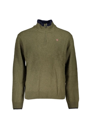 Napapijri quarter-zip cotton sweater - Green