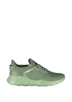 Blauer knitted lace-up sneakers - Green