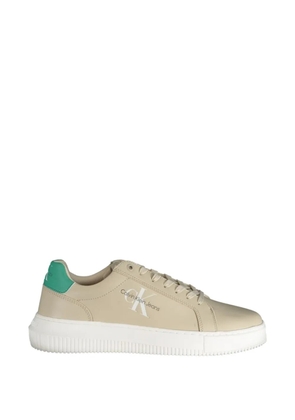 Calvin Klein monogram-logo sneakers - Neutrals