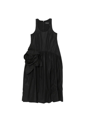 Simone Rocha floral appliqué midi dress - Black