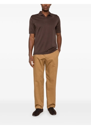 Myths elasticated-waistband trousers - Brown