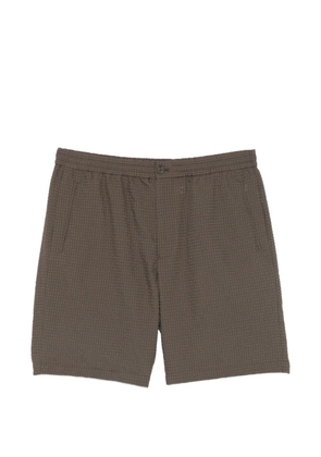 Emporio Armani checked shorts - Brown