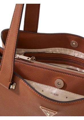 GUESS USA Evie Charms logo shoulder bag - Brown