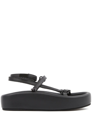 MM6 Maison Margiela Webbing leather sandals - Black
