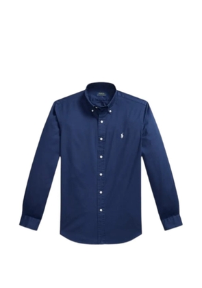 Polo Ralph Lauren Featherweight logo-embroidered button-down cotton shirt - Blue