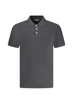 Wrangler logo-embroidered cotton polo shirt - Grey