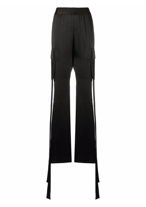Balmain satin cargo trousers - Black