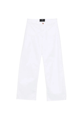 3x1 patch-pocket wide-leg jeans - White