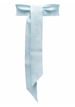 Forte Forte tie-fastening suede belt - Blue